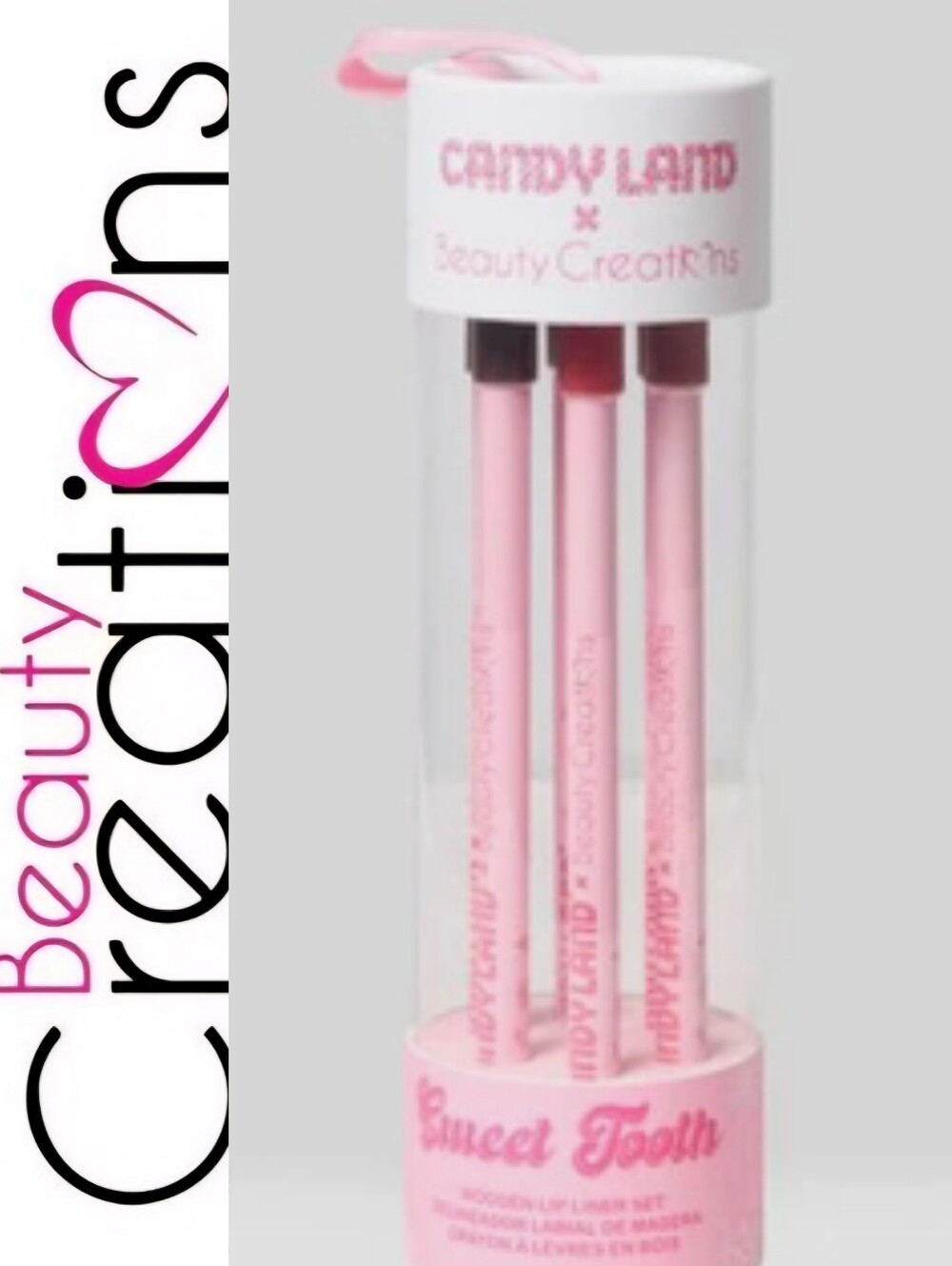 Beauty Creations X Candy Land Sweet Tooth Wood Lip Set Of 6